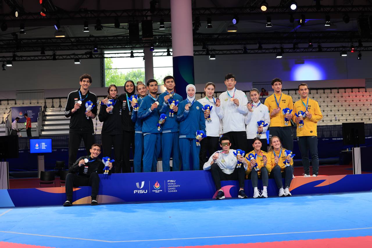 Butunjahon yozgi Universiada oʻyinlarida taekvondochilarimiz oltin medal bilan taqdirlandi