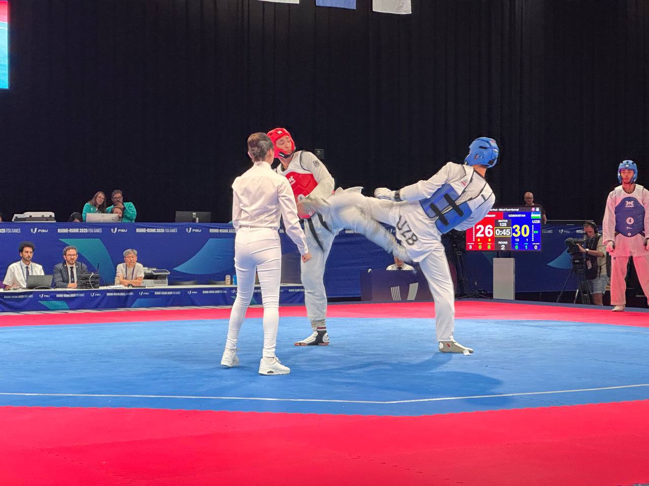 Butunjahon yozgi Universiada oʻyinlarida taekvondochilarimiz aralash jamoaviy dasturda finalga yoʻl olishdi